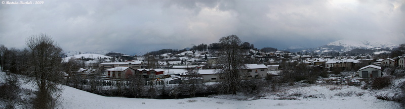 Panorama. St Jean Pied de Port en Février 2009