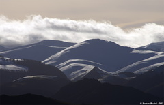 Montagne enneigée. Photo du 6 décembre 2012.
