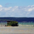 La cabane du pêcheur au bord du lac