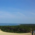 Panorama. Vue sur l’Océan vers Arcachon