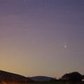 La comète Panstarrs était encore visible ce soir du 22 mars 2013 dans le ciel du Pays-basque. 