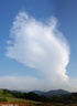 Cumulonimbus - Étalement d'une enclume visible depuis les hauteurs de Gamarthe. 