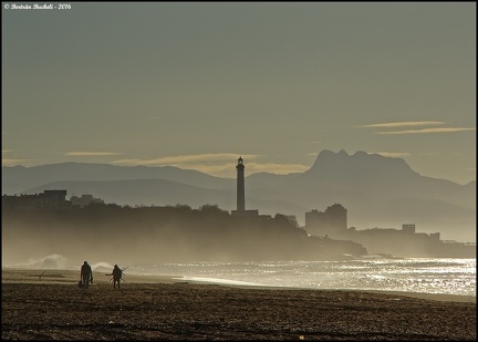 Le phare de Biarritz et les Trois Couronnes, le 21.01.201