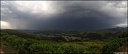 20h18 - 180°, Vue Panoramique sur l'arrière du front orageux qui sévit d'une ligne Ogeu-les-Bains - Puyoo (64) après une journée caniculaire...