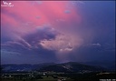 21h24 - Belle ambiance orageuse en direction d'Aussurucq (64)
