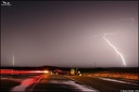 21h15 - Orage en terre landaise.... 3 impacts de foudre donnant un Bifide sur Mimizan (40) et un impact en mer.